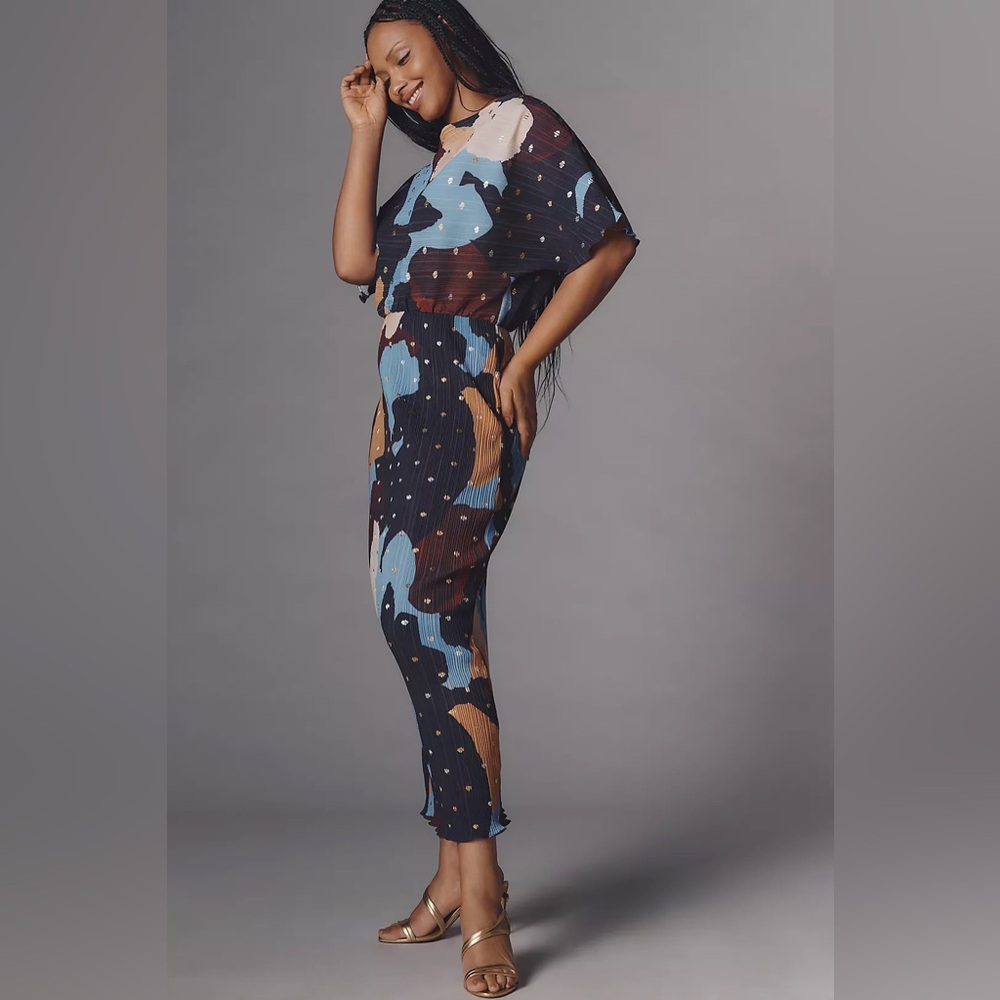 Never Fully Dressed Multi-Color Abstract Print Maxi Dress - Picture 11 of 12
